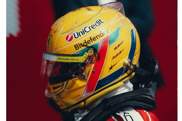 ** 予約商品 ** LOOKSMART LSHEL037 1/5 Helmet Lewis Hamilton Scuderia Ferrari HP British GP 2026
