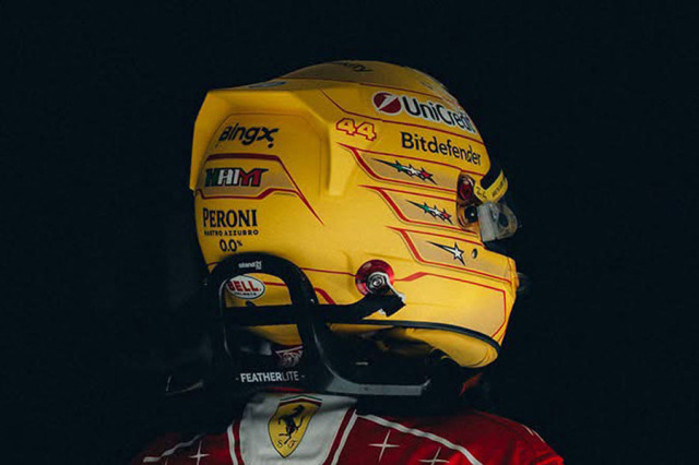 ** 予約商品 ** LOOKSMART LSHEL038 1/5 Helmet Lewis Hamilton Scuderia Ferrari HP Italian GP 2026