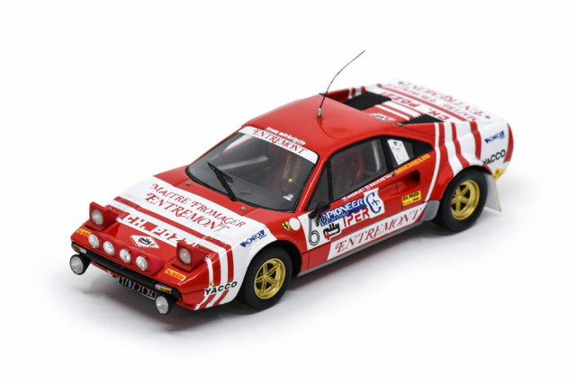 ** 予約商品 ** LOOKSMART LSVI08 1/43 Ferrari 308 Gr 4 No.6 Winner 4 regioni Rally 1981 J.C Andruet - E.Denise