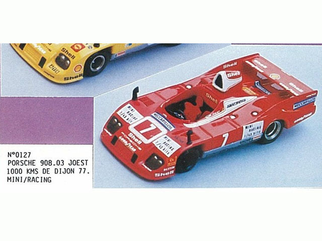 MINI Racing 127 Porsche 908/03 JOEST 1000km Dijon 77 n.7