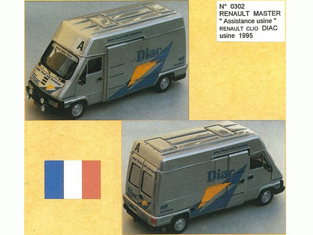 MINI Racing 302 Renault Master Assistance DIAC Gris 95