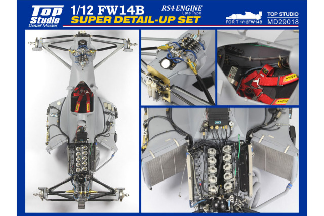 TOP STUDIO MD29018 1/12 Williams FW14B Super Detail-up Set RS4 Engine (Late Type)