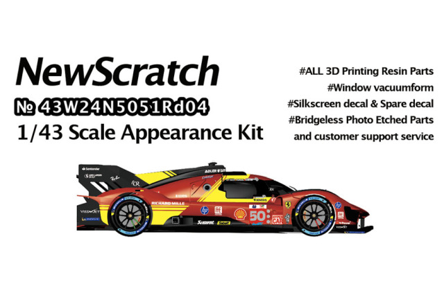 NewScratch 43W24N5051Rd04 1/43kit 499P LM 2024 Winner No.50/51