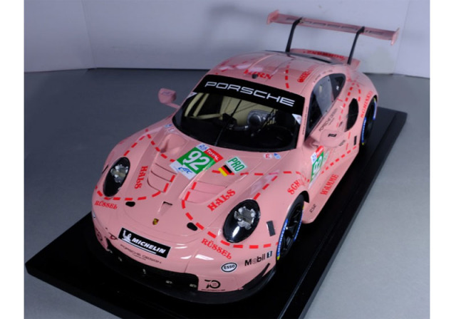 【お取り寄せ商品】 Profil24 P1208 1/12 Porsche 911 RSR n.92 Le Mans 2018 Pink Pig