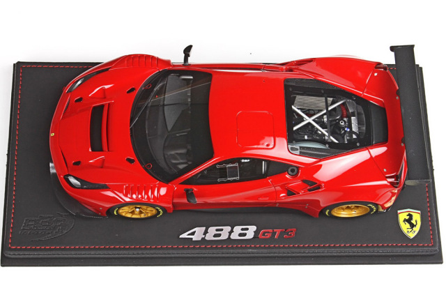 ミニカー　1/18 Ferrari 488 GT3 2015(マットブラック) [P18123B] Diecar 1 18 Ferrari 488 GT3 2015 (Matte Black) [P18123B