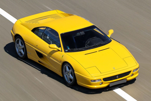 ** 予約商品 ** BBR P18140BV 1/18 Ferrari F355 Berlinetta 1994 Manual Gear Giallo Modena - Black interior （ケース付）