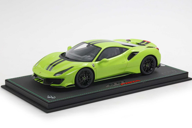 ** 予約商品 ** BBR P18145O 1/18 Ferrari 488 PISTA Verde Germoglio Limited 68pcs（ケース付）