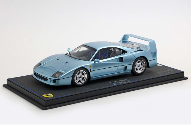 ** 予約商品 ** BBR P18151IV 1/18 Ferrari F40 1987 Hyperion Blue Limited 300pcs （ケース付）