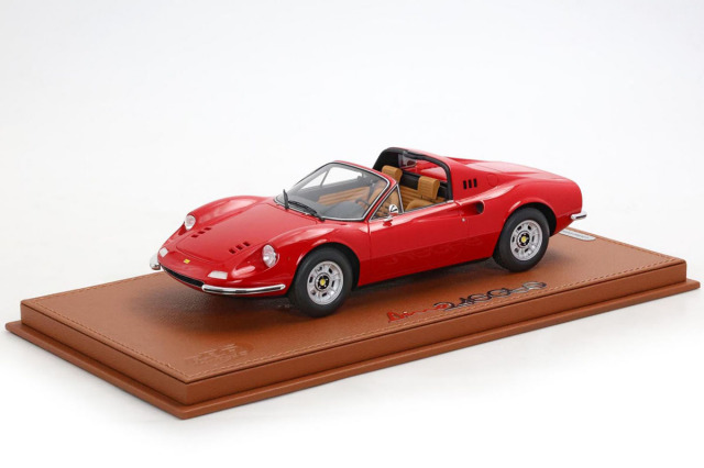 ** 予約商品 ** BBR P18152A2 1/18 Ferrari Dino 246 GTS 1972 Rosso Corsa - Beige interior  Limited 46pcs （ケース付）