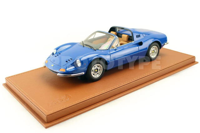 ** 予約商品 ** BBR P18152F 1/18 Ferrari Dino 246 GTS 1972 Azzurro Dino - Beige interior Limited 46pcs （ケース付）