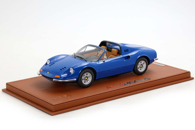 ** 予約商品 ** BBR P18152F 1/18 Ferrari Dino 246 GTS 1972 Azzurro Dino - Beige interior Limited 46pcs （ケース付）