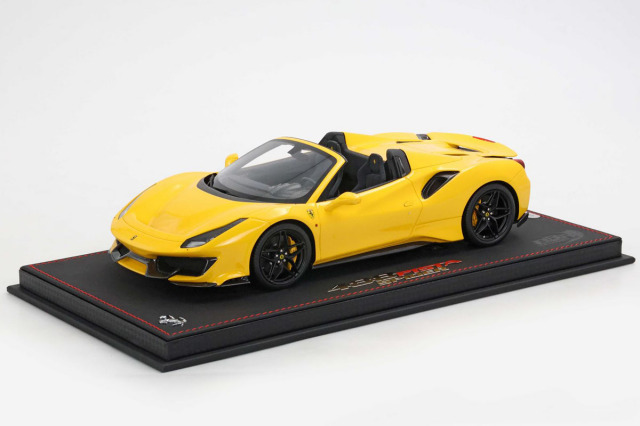 ** 予約商品 ** BBR P18162M 1/18 Ferrari 488 Pista Spider Giallo Modena Limited 48pcs （ケース付）
