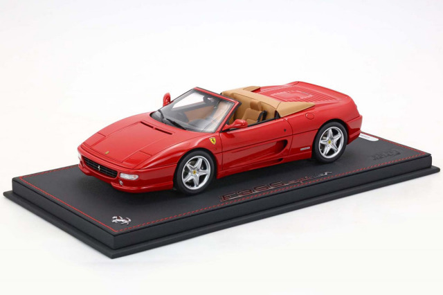 ** 予約商品 ** BBR P18166AV 1/18 Ferrari F355 Spider Manual Gear Rosso Corsa - Beige interior Limited 35pcs （ケース付）