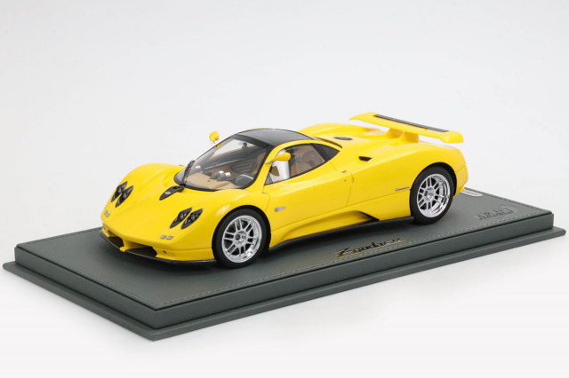 ** 予約商品 ** BBR P18170BV 1/18 Pagani ZONDA C12 Yellow Limited 99pcs （ケース付）