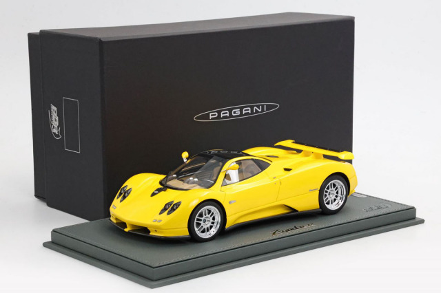 予約商品 ** BBR P18170BV 1/18 Pagani ZONDA C12 Yellow Limited