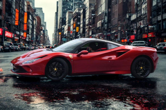 ** 予約商品 ** BBR P18171UV 1/18 Ferrari F8 Tributo Rosso Fuoco with Gloss Black Roof （ケース付）