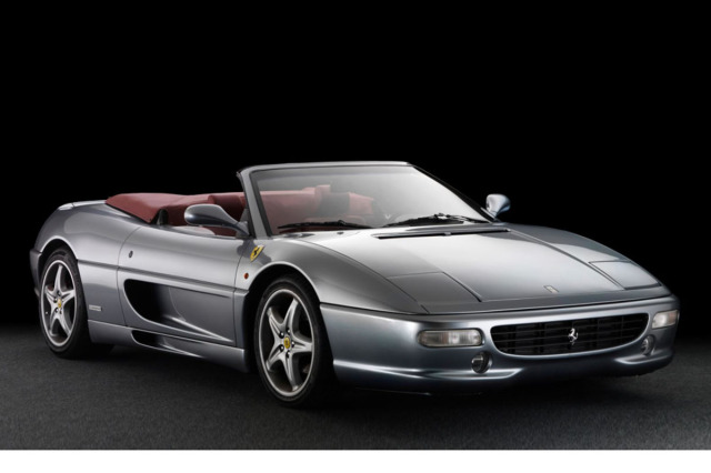 ** 予約商品 ** BBR P18177BCHAV 1/18 Ferrari 355 F1 Spider - Automatic Gear / Challenge grid Argento Nurburgring - Bordeaux interior （ケース付）