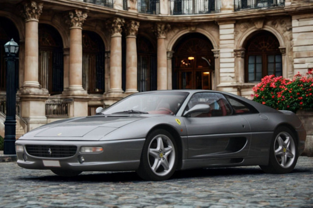 ** 予約商品 ** BBR P18178CCHAV 1/18 Ferrari F355 Berlinetta Automatic Gear / Challenge Grid Grey Silverstone - Red interior （ケース付）