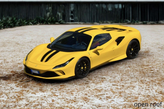 ** 予約商品 ** BBR P18183A3V 1/18 Ferrari F8 Tributo Spider Giallo Modena with Black stripes（ケース付）
