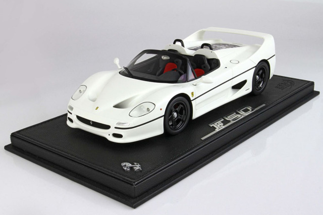 【お取り寄せ商品】 BBR P18190F1V 1/18 Ferrari F50 Spider 1995 Avus White / Race wheels Limited 50pcs （ケース付）