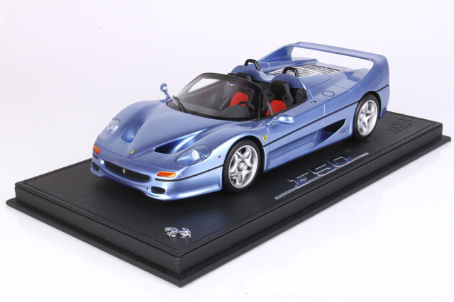 【お取り寄せ商品】 BBR P18190GV 1/18 Ferrari F50 Spider 1995 California Light Blue Metallic Limited 56pcs （ケース付）