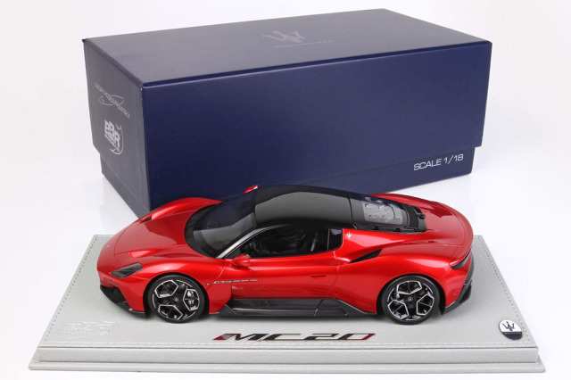 BBR P18191CV 1/18 Maserati MC20 2020 Rosso Vincente Limited