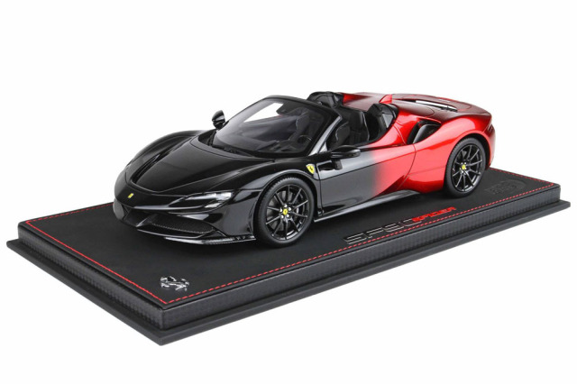 BBR P18194RBD 1/18 Ferrari SF90 Spider Magma Red and Black Limited