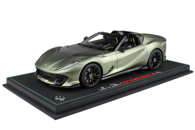 BBR P18209MV 1/18 Ferrari 812 Competizione A Matt Manzoni Green（ケース付）
