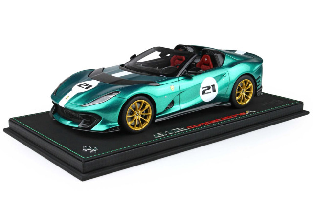 ** 予約商品 ** BBR P18209PV 1/18 Ferrari 812 Competizione A Green Jewel（ケース付）