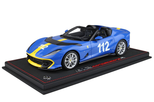BBR P18209QV 1/18 Ferrari 812 Competizione A French Racing Blue 