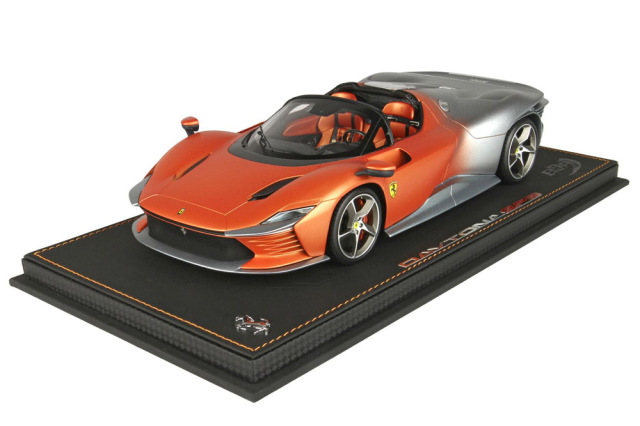 BBR P18214STV 1/18 Ferrari Daytona SP3 Icona Metallic Matt Silver / Met Orange Limited 99pcs （ケース付）