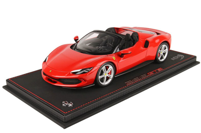 【お取り寄せ商品】 BBR P18215DV 1/18 Ferrari 296GTS Rosso Corsa / Silver wheels Limited 200pcs （ケース付）