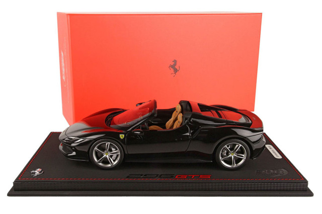 BBR P18215GV 1/18 Ferrari 296GTS New Black Daytona / Diamond