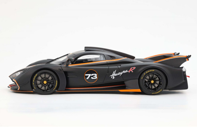 BBR P18218DV 1/18 Pagani Huayra R Matt Black Carbon / Matt Black
