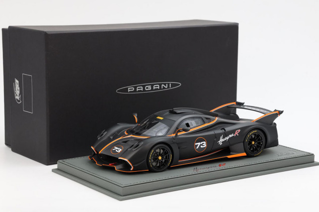BBR P18218DV 1/18 Pagani Huayra R Matt Black Carbon / Matt