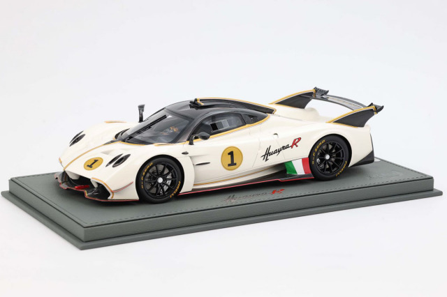 BBR P18218HV 1/18 Pagani Huayra R White Benny / Gross Carbon Roof Limited 100pcs （ケース付）