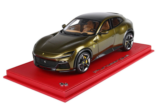 BBR P18219VOLV 1/18 Ferrari Purosangue Volterra Green / Carbon Roof Limited 40pcs （ケース付）