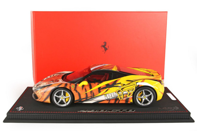 BBR P18221V 1/18 Ferrari 488GTB IPE Tiger Giallo Modena Limited