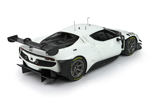 BBR P18225BV 1/18 Ferrari 296 GT3 2022 Avus White Limited