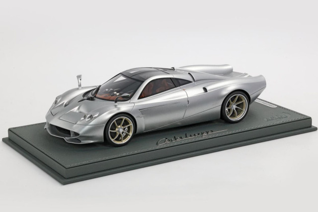 ** 予約商品 ** BBR P18228CV 1/18 Pagani Huayra Codalunga Semi Matt Grigio Montecarlo Limited 100pcs（ケース付）