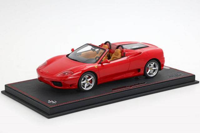 【お取り寄せ商品】 BBR P18229AV 1/18 Ferrari 360 Modena Spider Manual Gear Rosso Corsa - Beige interior Limited 100pcs （ケース付）