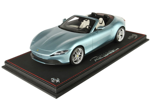 BBR P18230AV 1/18 Ferrari Roma Spider Metallic Celeste Trevi