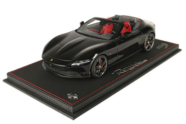 BBR P18230GV 1/18 Ferrari Roma Spider Nero Purosangue （ケース付）