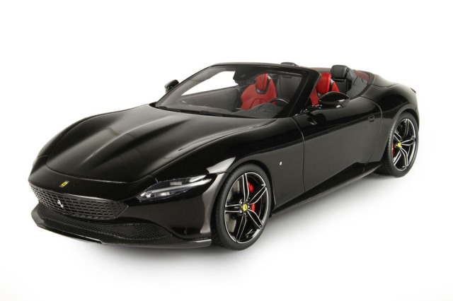 ミニカー　1/18 Ferrari Roma Spider Open Roof Purosangue Black ケース付 [P18230GV] BBR P18230GV 1/18 Ferrari Roma Spider Nero Purosangue