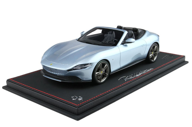 ミニカー　1/18 Ferrari Roma Spider Open Roof Alloy Grey ケース付 [P18230IV] BBR P18230IV 1/18 Ferrari Roma Spider Grigio Alloy （ケース