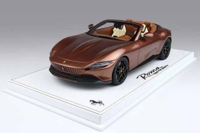 BBR P18230SCNM1 1/18 Ferrari Roma Spider Open Roof Metallic Borwn Nut Limited 8pcs （ケース付）