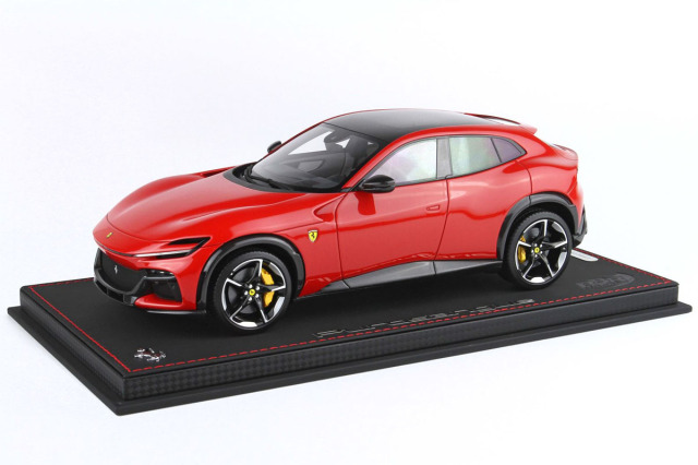 【お取り寄せ商品】 BBR P18231NV 1/18 Ferrari Prosangue - Panoramic roof Rosso Corsa / Gloss Carbon （ケース付）
