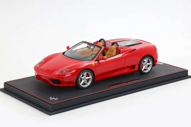 【お取り寄せ商品】 BBR P18232AV 1/18 Ferrari 360 Modena Spider Automatic Gear Rosso Corsa - Beige interior  Limited 60pcs （ケース付）