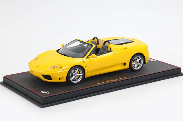 BBR P18232BV 1/18 Ferrari 360 Modena Spider Automatic Gear Giallo Modena - Black interior  Limited 20pcs （ケース付）