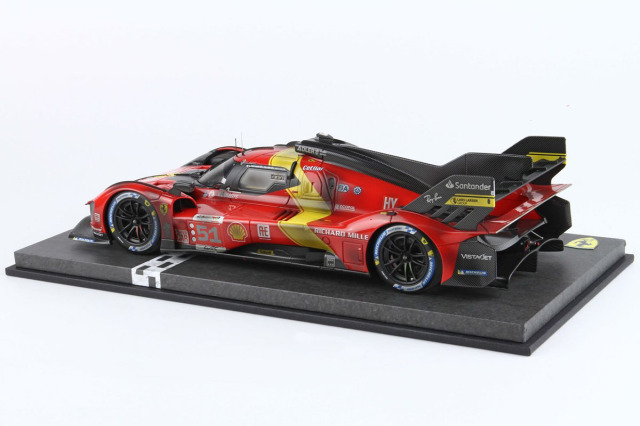 BBR P18235DIRTY 1/18 Ferrari 499P Winner Le Mans 2023 End Of Race
